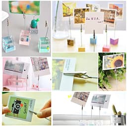 50 stuks fotohouders met klemmen en draadclips voor foto's en notities — thumbnail 2