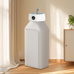 Draagbare wasdroger, opvouwbare droger met constante temperatuur van 68 °C, 1-8 uur timing, mini-droger voor 8-10 kledingstukken, kleine wasdroger voor appartement, trip — thumbnail 1