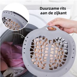 2 stuks - Waszak - Siliconen Waszak voor BH's - Ondergoedwaszak - Anti-Vervorming Wasbeschermer - Binnenwas Zak voor delicate Kleding - Wit, grijs — thumbnail 4