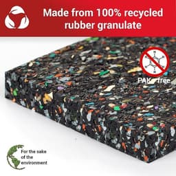 Lexium Anti Trillingsmat Wasmachine - en Wasdroger - Geluidsdempende Antislip Mat - Rubber Mat Trillingsdempers - Trillingsdempers wasmachine – Extra dik - Voetjes wasmachine & droger - Wasmachine demper – Anti trillings - vibratie - dempers pads – A — thumbnail 3
