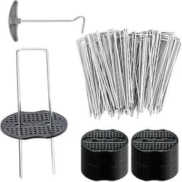 Grondankers voor Worteldoek en Tuinvlies - 50 Stuks 150 mm Lang met Bufferwasherset — thumbnail 1