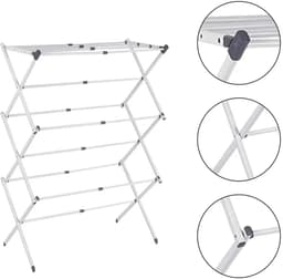 Opvouwbaar Droogrek – Duurzaam, Compact & Handig ,breedte 70 cm x diepte 40 cm x hoogte 100 cm — thumbnail 4