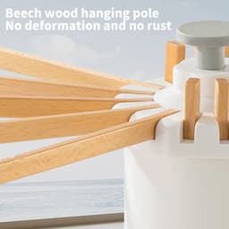 Mila Shop Droogrek - Wasrek - Droogtoren - Opvouwbaar - Droogmolen - Droogrek inklapbaar - Wasmolen voor buiten - Camping - Boomtak droogrek — thumbnail 5