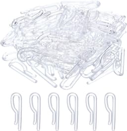 Allecto plus - Duurzame kunststof krokodillenclips 300 stuks, 3,5 cm, transparant - Ideaal voor stropdassen, broeken en sokken — thumbnail 1