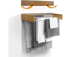 Equivera Wanddroogrek - Wanddroogrek Inklapbaar - Droogrek - Wand Droogrek - Wasrek Hangend - Schuifbaar
