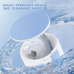 Waszak Schoenen - Schoen Wasmachine Tassen 2-Pack – 360° Pluizige Vezel Reiniging – Trainer Wastas met Verborgen Rits – Herbruikbare Schoen Reinigingszak — thumbnail 3