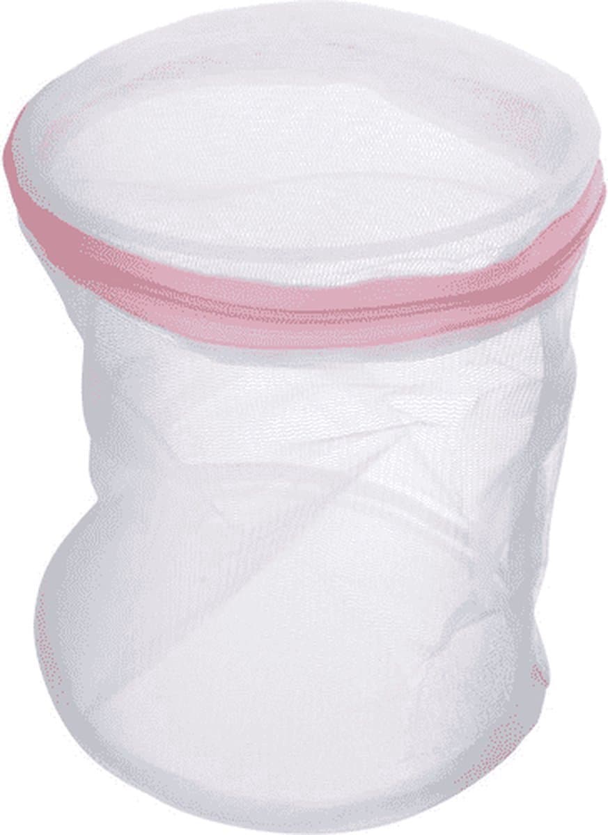 2 stuks Waszakken voor Wasgoed - Waszak rond 16x20 cm wit - Wasnetje - Waszak - laundry bag — afbeelding 1