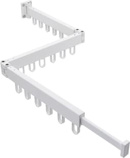 Foldable Laundry Rack - White, 3 Floors Indoor Wall Dryer for Balcony, Laundry Room, Hallway — thumbnail 1