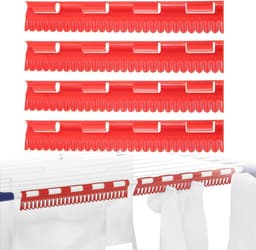 4-Pack Socks Drying Mill Holder Rack for Clothes and Laundry - Ideal for Socks and Underwear — thumbnail 1