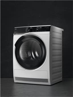 AEG Series 9000 TR9W75780, Vrijstaand, Voorlader, Warmtepomp, Wit, Draaiknop, Touch, Rechts — thumbnail 3