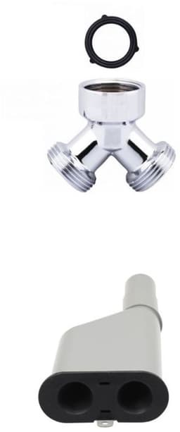 duo afvoer wasmachine en droger + wasmachinekraan splitter — thumbnail 1