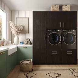 Wasophoogte® Wasmachine Kast Stockholm - Wasmachine verhoger - Wasmachine ombouw - 700(D)*1930(B)*2350(H) mm - Zwart — thumbnail 2