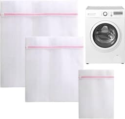 Allecto Plus - Herbruikbare waszakken in 3 maten met ritssluiting voor kledingstukken - Set van 3. Beschermt jassen, mantels, jurken en overhemden. — thumbnail 1