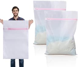 2 stuks extra grote waszakken 60x90 cm, wasnet XXL voor wasmachine, scheurbestendig — thumbnail 1