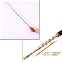 Telescopische vlaggenmast - Uitschuifbaar - Draagbaar - Windzak wijzer - 2 meter - 3 meter — thumbnail 4