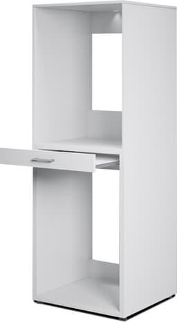 MOBISTOXX Wasmachine Kast - Wasmachine Verhoger - Wasmachine Ombouw - 69 cm x 67 cm x 189 cm (B x D x H) - Voor Wasmachine en Droogkast - Wit — thumbnail 2