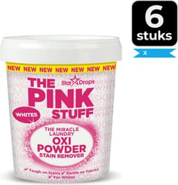 The Pink Stuff - Vlekverwijderaar voor witte was - 1.2 kg - Voordeelverpakking 6 stuks — thumbnail 1