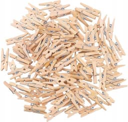 100 Stuks Mini knijpers - 2.5 cm - Wasknijper - Decoratie Clips - Wasknijpers - Fotolijst - Verjaardagskaarten — thumbnail 4