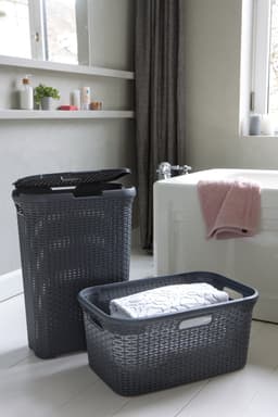 Curver Style Wasmand - 45L - 2 stuks - Antraciet — thumbnail 4