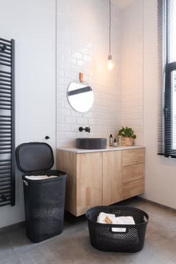 Curver Infinity Recycled Dots Wasmand met deksel - 60L - Antraciet — thumbnail 5