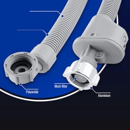 2.5 Meter Veiligheidsinlaatslang - Aquastop Slang Voor Wasmachine - Wasmachineslang - 3/4 Inch Schroefdraadinterface — thumbnail 4