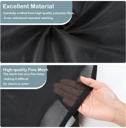 Solidchoice - Set van 2 Vouwbare Wasnetten met Rits voor Gevoelige Kleding — thumbnail 4
