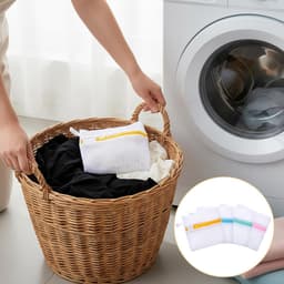 Waszakken voor Delicate Kleding - Polyester Gaas - Antikleef Ontwerp - Inclusief Rits - Voor Waspods en Geurkralen — thumbnail 1