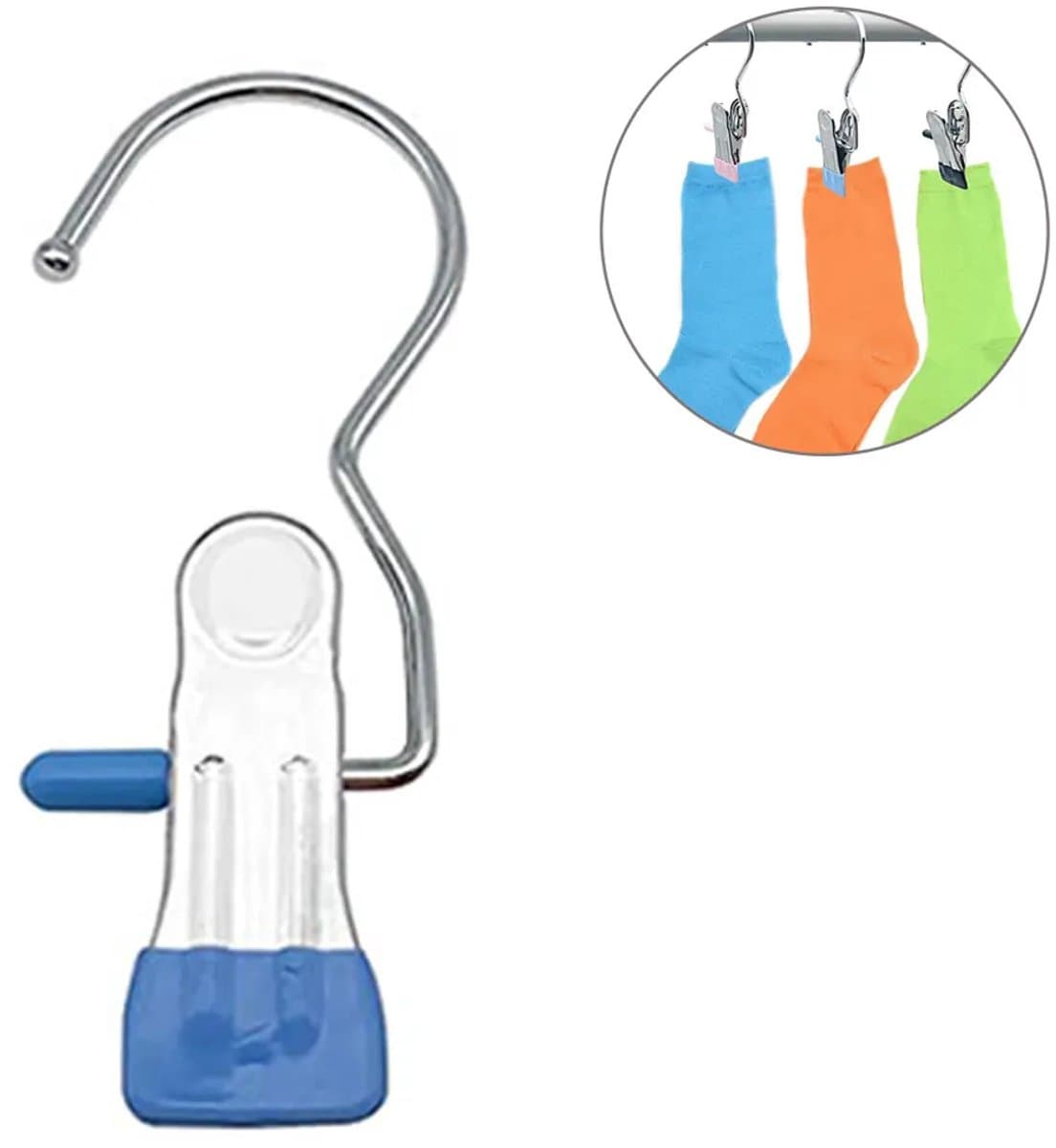 20 handdoekclips, vaatdoekhouders, handdoekclips, clips, gespen, haken, kledingclips, wasclips, broekhangers, laarsclips, sokclips, hemelsroze — afbeelding 1