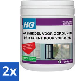 2 x HG Wasmiddel Voor Gordijnen 500 gr - Wasmiddel Vitrage - Vitrage Schoonmaken - Rookvlekken Verwijderen - Stofvlekken Verwijderen - Wasmiddel Voor Wasmachine — thumbnail 1