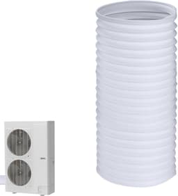 Afvoerslang Airco - Slang Airconditioner - Koelen en Ventileren - Knikbestendig Ontwerp - 150 cm - Wit — thumbnail 1