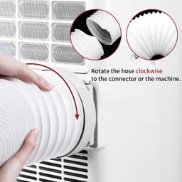 Dailygoods- Afvoerslang 150 mm - Flexibele Ventilatieslang - Airco/Afzuigslang - Droger/Wasdroger - Lichtgewicht/Duurzaam - Robuuste Constructie — thumbnail 5