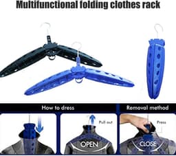 Dailygoods- Duikwetsuithanger Ergonomisch Ontwerp - Opvouwbaar - Sneldrogend - Multifunctioneel - Bescherming - Hoogwaardig Kunststof - Wetsuit Hanger — thumbnail 5