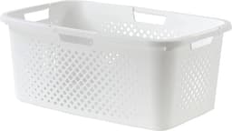 Pixel, wasmand 40l, gerecycled plastic, gebroken wit, 4 zijgrepen, ventilatie aan 4 zijden — thumbnail 1
