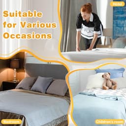 SnelShoppen - 10 x Bed Clips - Duvet Clips voor Dekbedden zonder Naalden - Beddekklemmen met 2 Montagekaarten en Transparante Opberdoos - Antislip, Wi — thumbnail 3