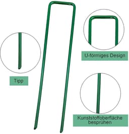 Omgoods - Set van 50 U-vormige Grondankers voor Tuin en Tent — thumbnail 4