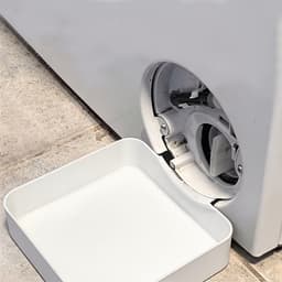 2-stuks Afvoerbak voor wasmachine - Wateropvangbak voor wasmachine - Afvoergoot voor wasmachine - Wateropvangbak voor wasmachine - 17,5*16,5*4,5 cm - Geschikt voor wasmachines, vaatwassers, campers, enz. - Wit — thumbnail 5