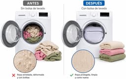 Waszakken, maat XL, L en M, met verborgen ritssluiting, voor gevoelige kleding, bescherming voor kleding, beha's en ondergoed, herbruikbaar en robuust, 3 stuks — thumbnail 4
