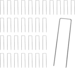 Grondankers - Gegalvaniseerd Staal - Robuust U-vormig Design - 150 mm Lengte - Voor Tuin en Camping — thumbnail 1