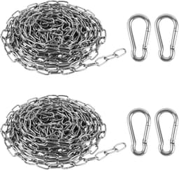 2-delige RVS Ketting voor Kleding Drooglijn, Hondenhalsband en Plantenhanger, 1.5mm x 5M Sterke Ketting voor Handtassen en Fotodisplay — thumbnail 1