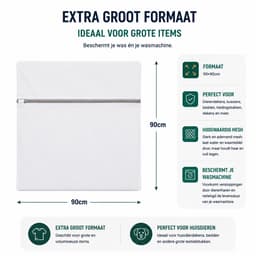 waszakken voor huisdieren– Grote Waszak 90×90 cm – Beschermt Wasmachine -Honden & Katten — thumbnail 5