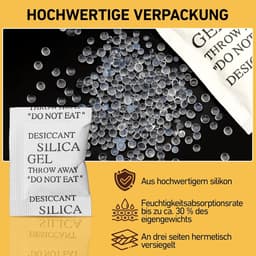 1 g x 100 stuks silicagel zakken, silicagel zakken voor kleding, laden, schoenen kast, droogmiddel voor het verwijderen van vocht en schimmelgeuren — thumbnail 1