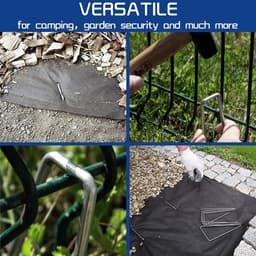 SnelShoppen - Grondankers, Tenthaken, Tentpinnen, Stormbestendige Pegs, Camping, Robuuste Stalen Grondankers, 55 Stuks voor Tuin, Camping en Dieren — thumbnail 2