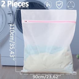 Grote Waszakken 90 x 110 cm - Ideaal voor Kleding, Bedlinnen en Handdoeken, Geschikt voor Wasmachine en Diverse Textielsoorten — thumbnail 5