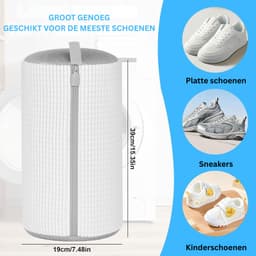 ApexArte® Herbruikbare Waszak voor Schoenen - Wasnet voor Wasmachine - Sneakers Wassen — thumbnail 5