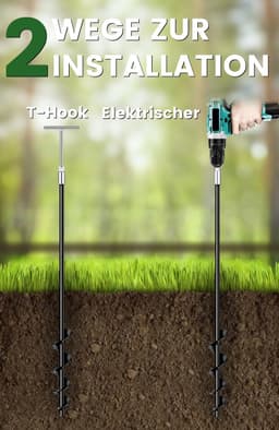 SnelShoppen - Grondankers 65 cm, set van 4 premium Secure grondankers voor springkastelen, stacaravans, paviljoens en zware voorwerpen, ideaal voor fe — thumbnail 5