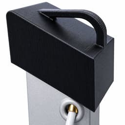 Alvora eindkappen geschikt voor Brabantia Topspin en Lift-O-Matic - 4 stuks - Droogmolenarm beschermkappen met ophanghaak - Zwart — thumbnail 5