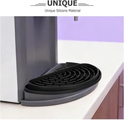 Koelkast Lekbak - Waterdispenser Mat - Voorkomt Vlekken - Snijbaar Antislip - 21 Centimeter - Zwart — thumbnail 5
