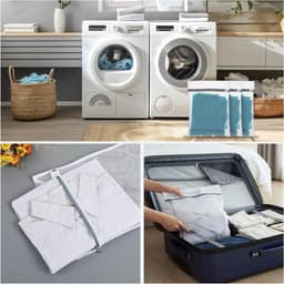 Set van 3 Kleine Wasnetjes voor Delicate Kleding | Duurzame Waszakken voor Ondergoed, Sokken en Babykleding | Ideaal voor de Wasmachine en Reizen 40 x 30 cm — thumbnail 2