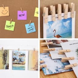 100 Stuks Mini Houten Wasknijpers – Natuurlijke Decoratieve Knijpers voor Foto’s, DIY Knutselen, Fotomuur, Kaarten & Decoratie — thumbnail 5