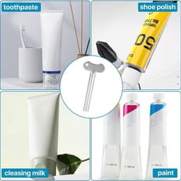 Buisknijper Roestvrij Staal - 8 Stuks - Tandpasta/Crème/Verf Knijper - Sleuteldispenser - Waterdicht - Eenvoudig te Gebruiken - Tandpastaknijper — thumbnail 5